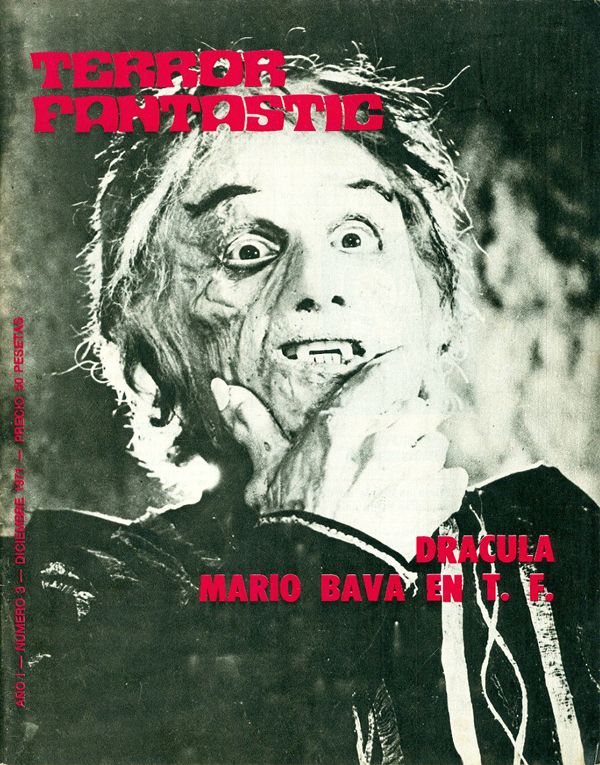 TERROR FANTASTIC magazine side cover Issue 3 December 1971