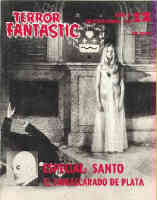 TERROR FANTASTIC magazine side cover Issue 12 September 1972