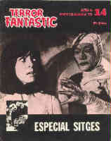 TERROR FANTASTIC magazine side cover Issue 14 November 1972