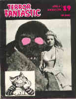 TERROR FANTASTIC magazine side cover Issue 19 April 1973
