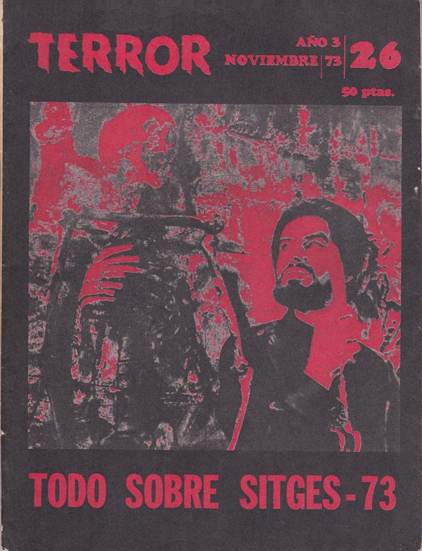 TERROR FANTASTIC magazine side cover Issue 26 November 1973