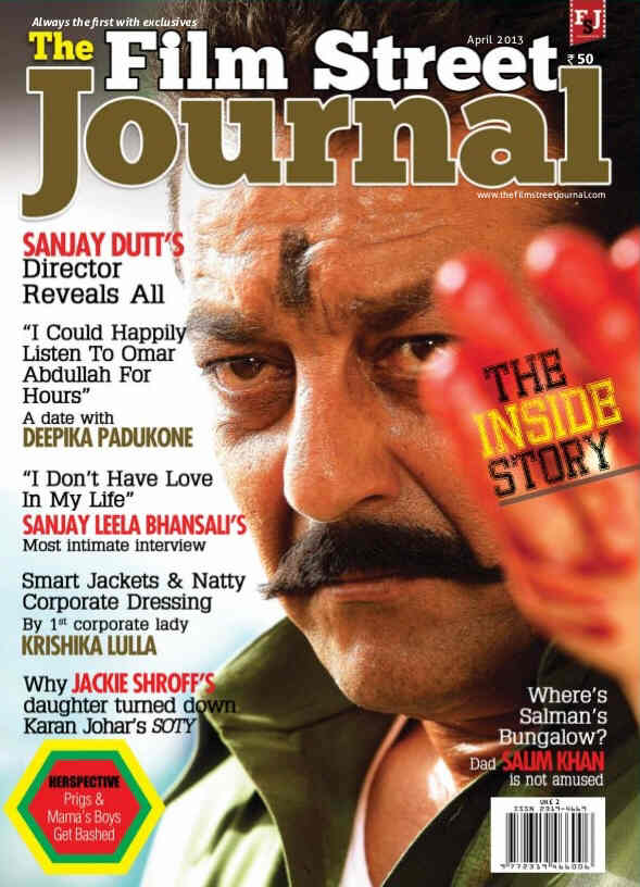 FILM STREET JOURNAL | THE magazine side cover April 2013