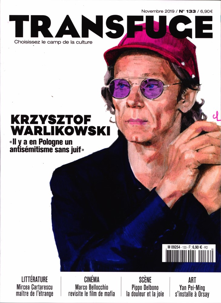 TRANSFUGE magazine side cover Issue 133  November 2019