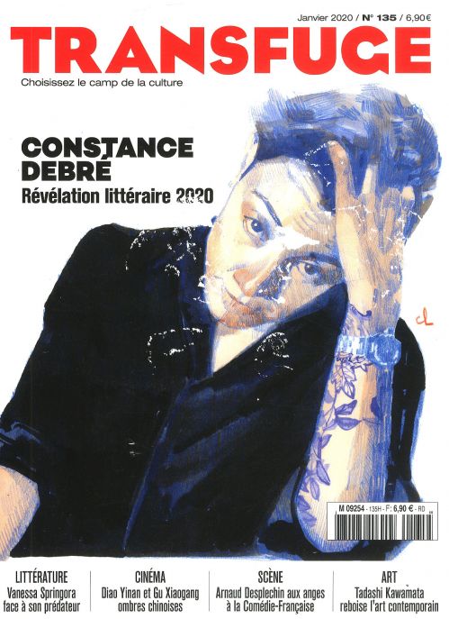 TRANSFUGE magazine side cover Issue 135  January 2020
