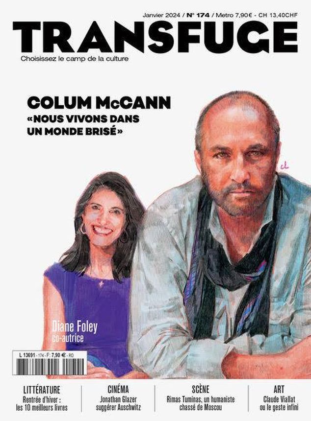 TRANSFUGE magazine side cover Issue 174  January 2024