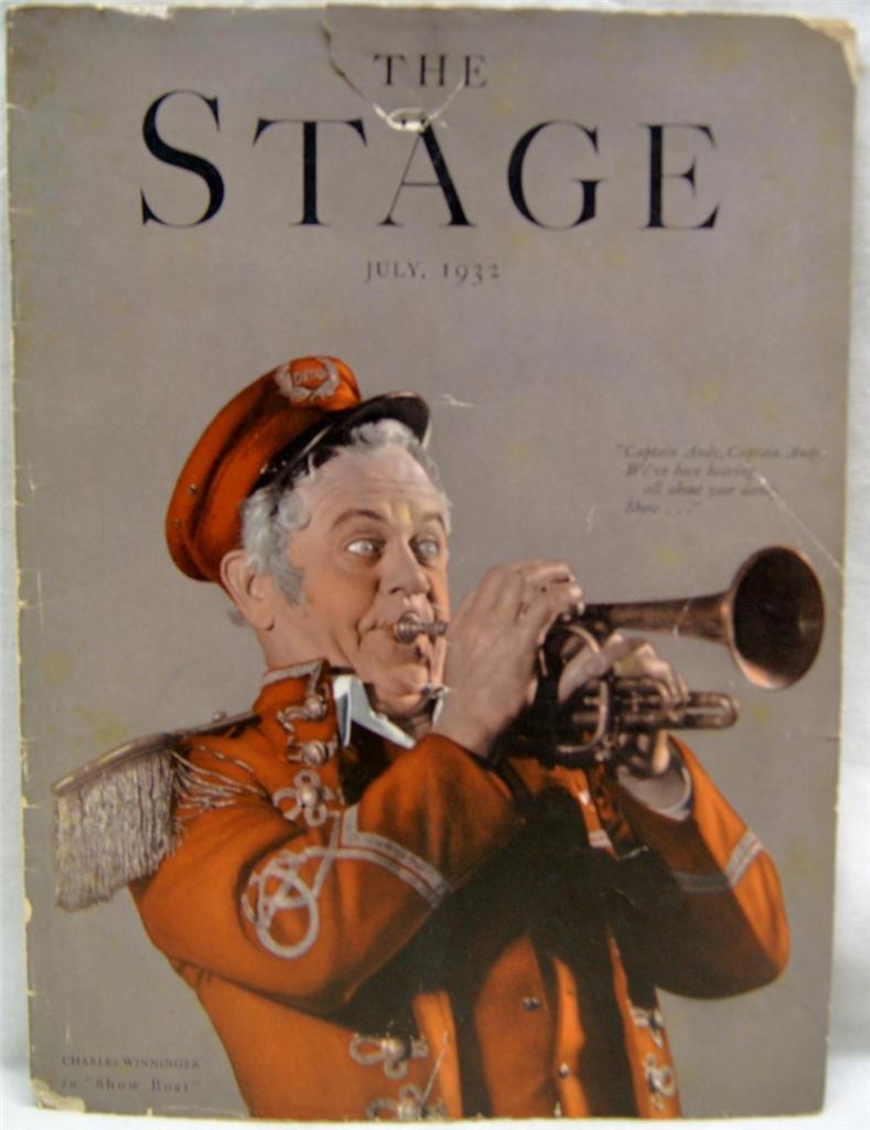 STAGE magazine side cover July 1932