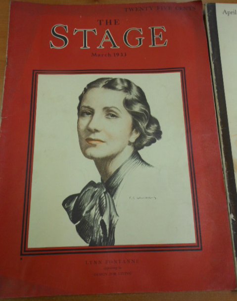STAGE magazine side cover March 1933