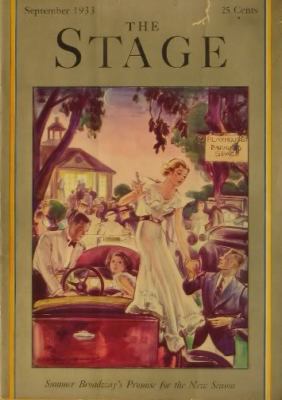 STAGE magazine side cover September 1933