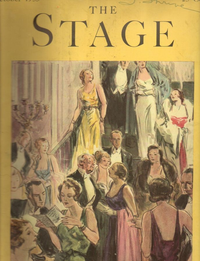 STAGE magazine side cover October 1933