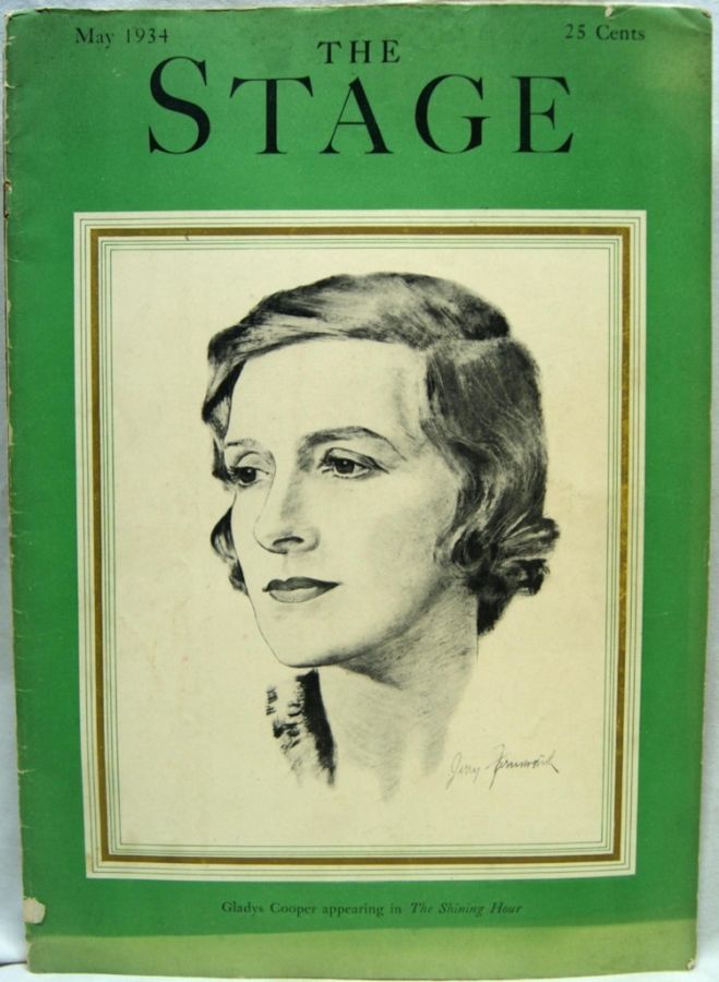STAGE magazine side cover May 1934