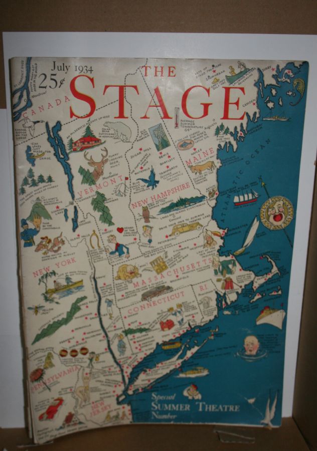 STAGE magazine side cover July 1934