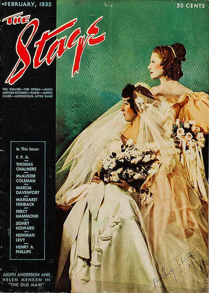 STAGE magazine side cover February 1935