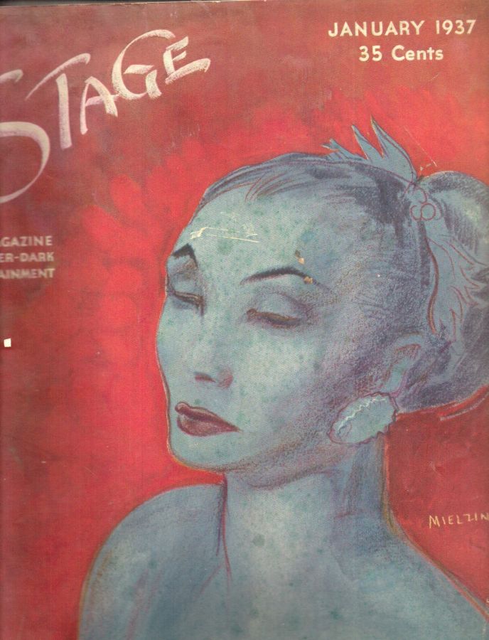 STAGE magazine side cover January 1937