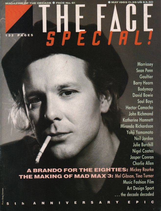 THE FACE magazine side cover  May 1985