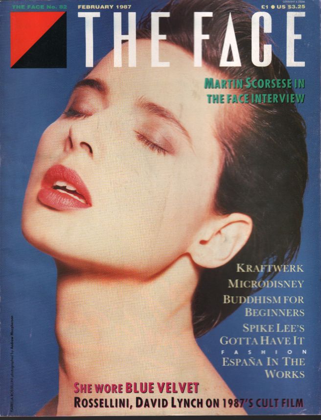 THE FACE magazine side cover  February 1987
