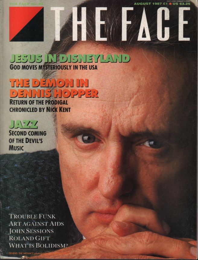 THE FACE magazine side cover  August 1987