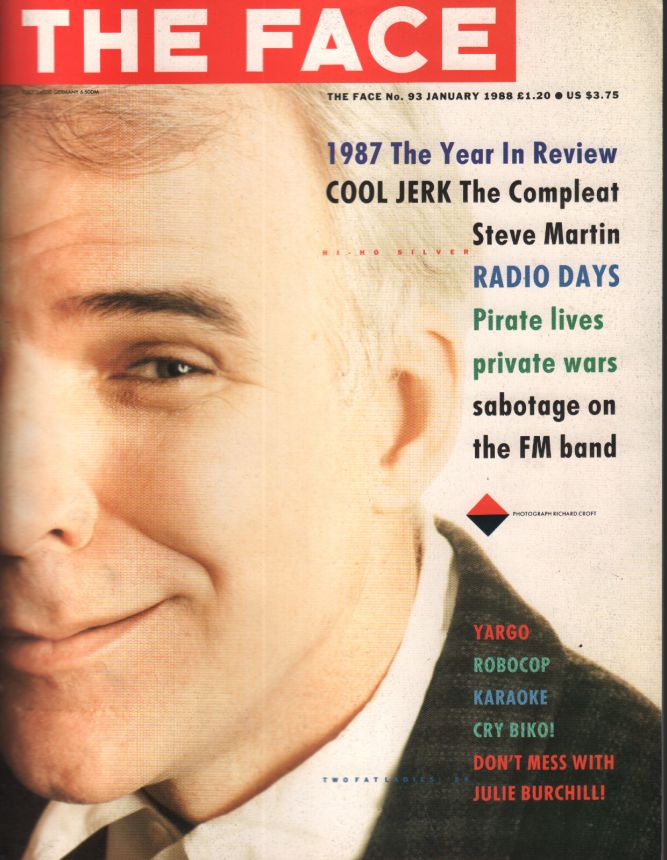 THE FACE magazine side cover  January 1988