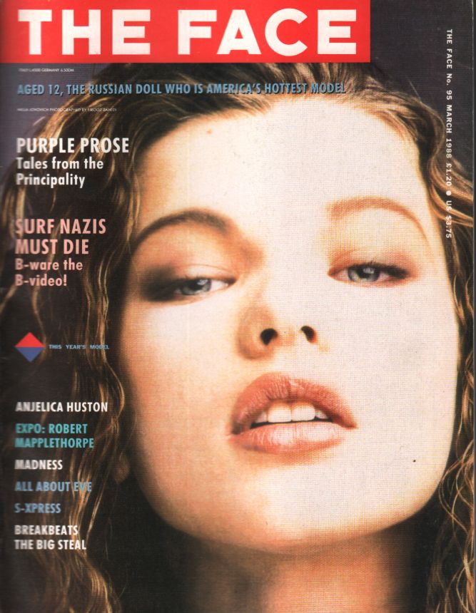 THE FACE magazine side cover  March 1988