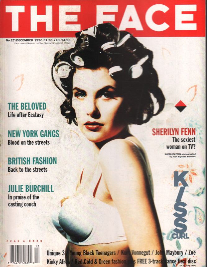 THE FACE magazine side cover  December 1990