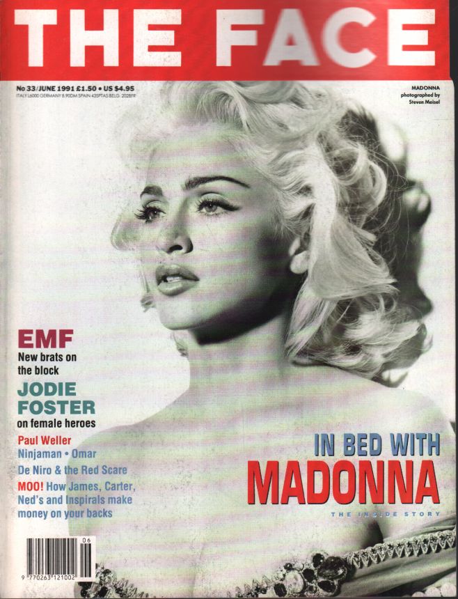 THE FACE magazine side cover  June 1991