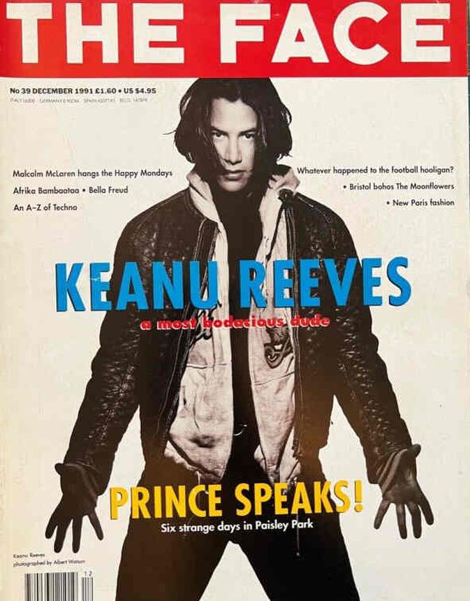THE FACE magazine side cover Issue 39  December 1991