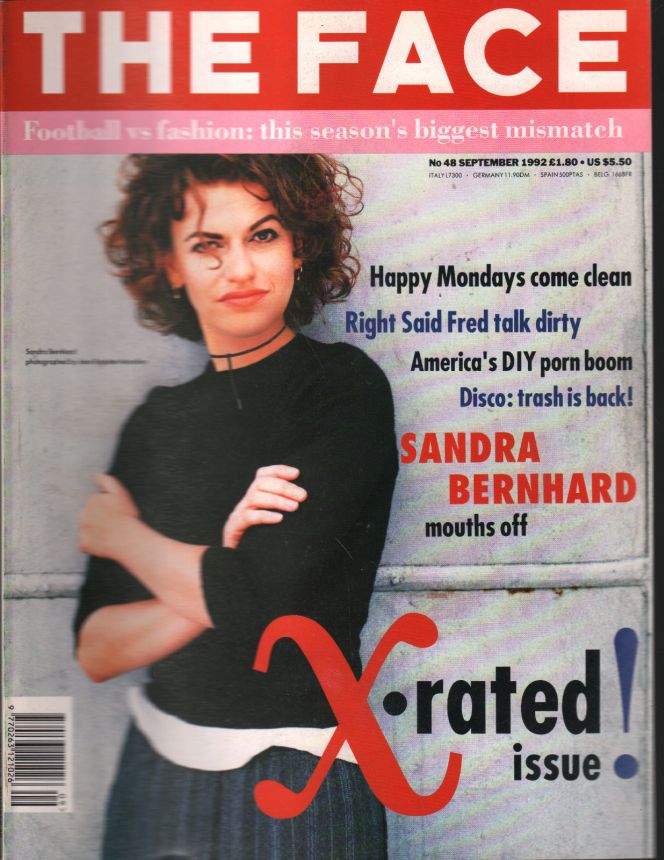 THE FACE magazine side cover  September 1992