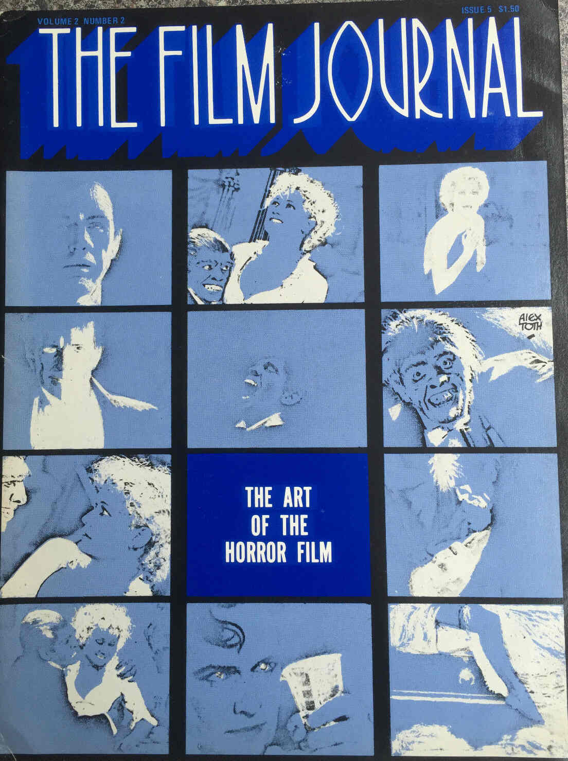 FILM JOURNAL | THE magazine side cover Issue 5  Vol 2 # 2 January-March 1973