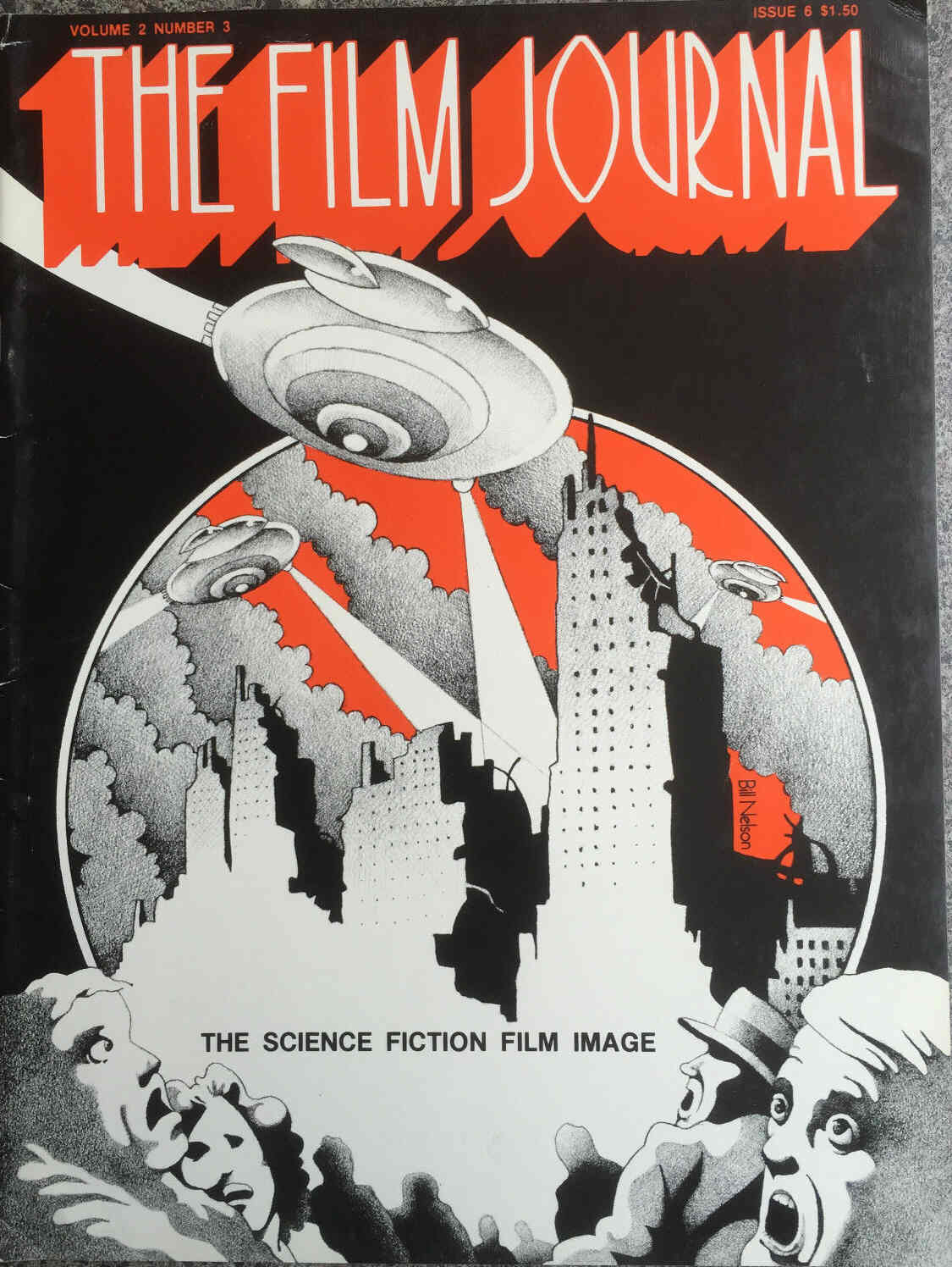 FILM JOURNAL | THE magazine side cover Issue 6  Vol 2 # 3 January 1974