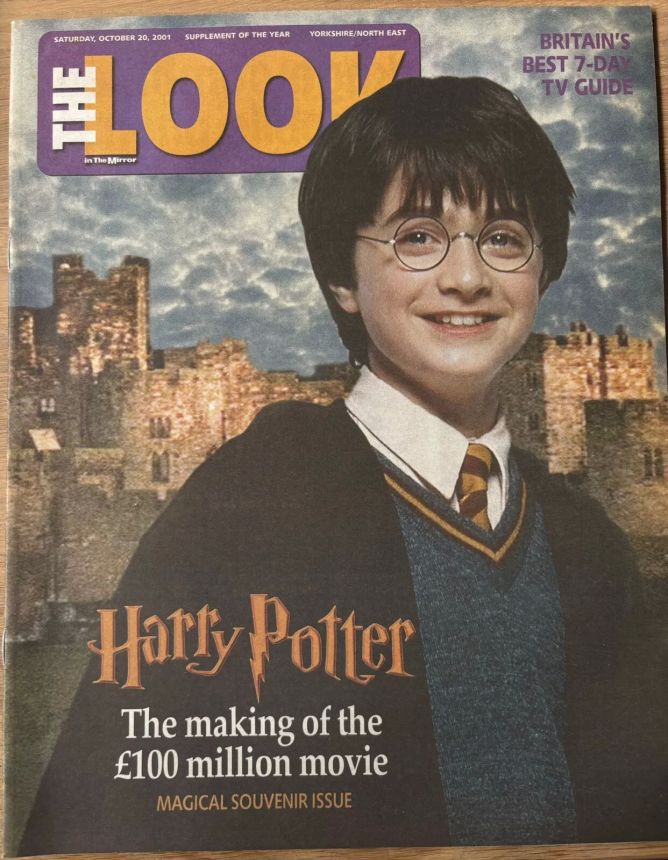 THE LOOK magazine side cover 20 October 2001