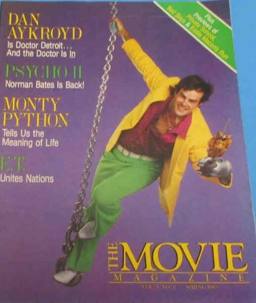THE MOVIE MAGAZINE (USA) magazine side cover  Vol 1 # 2 Spring 1983