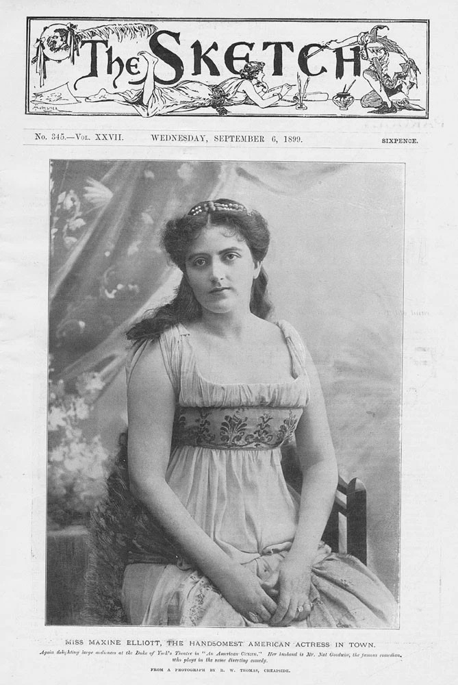SKETCH magazine side cover  Vol 27 No  345 6 September 1899
