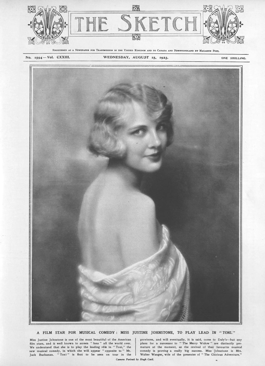 SKETCH magazine side cover Issue 1594 15 August 1923