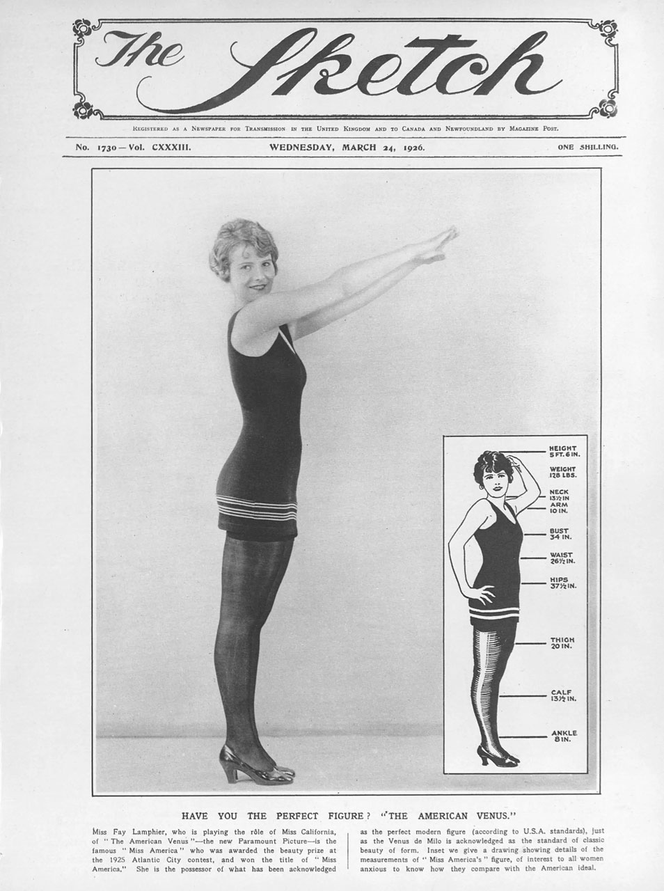 SKETCH magazine side cover Issue 1730 24 March 1926