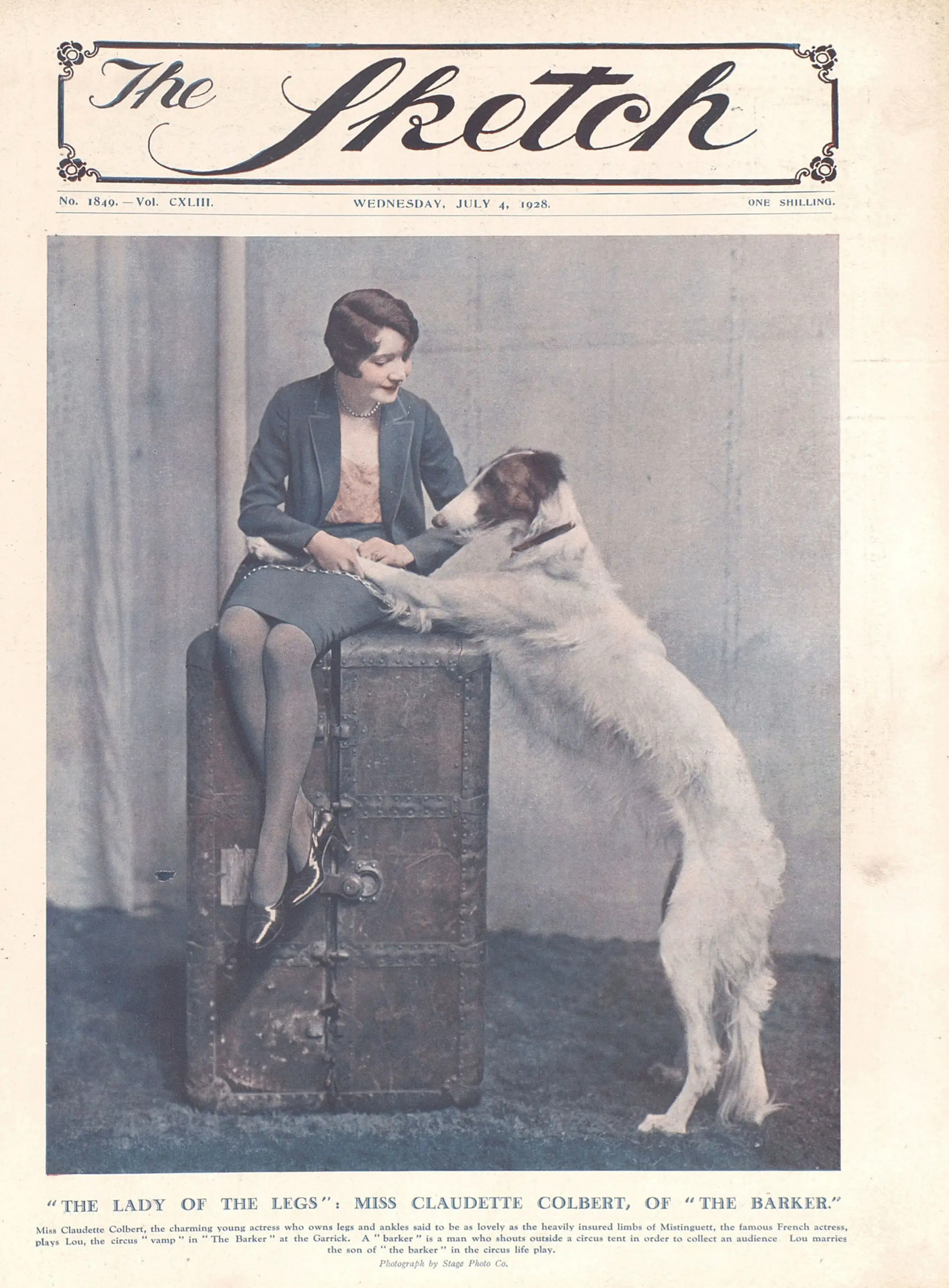 SKETCH magazine side cover Issue 1849 4 July 1928