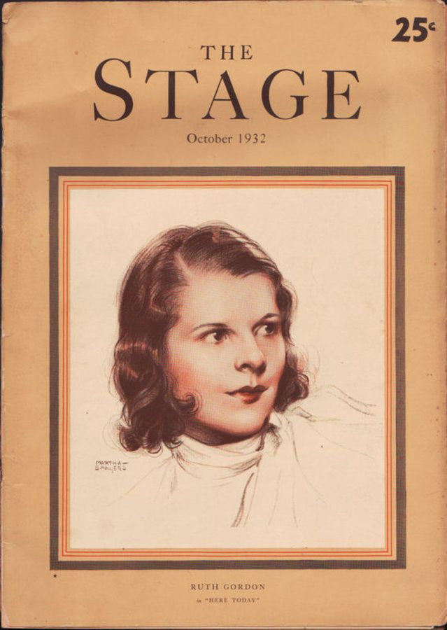 STAGE magazine side cover  October 1932