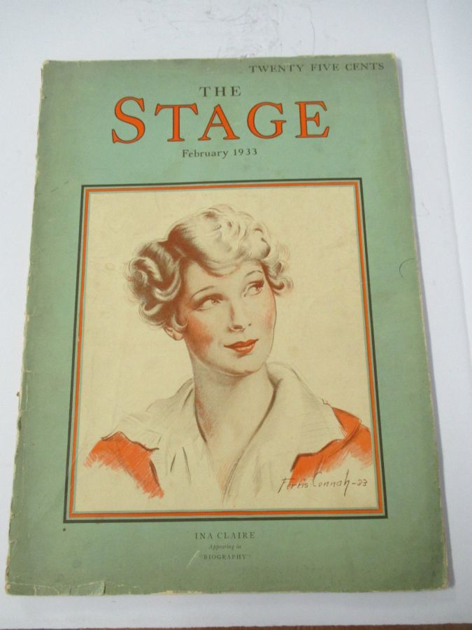 STAGE magazine side cover  February 1933