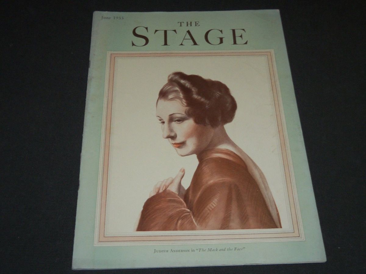 STAGE magazine side cover  June 1933