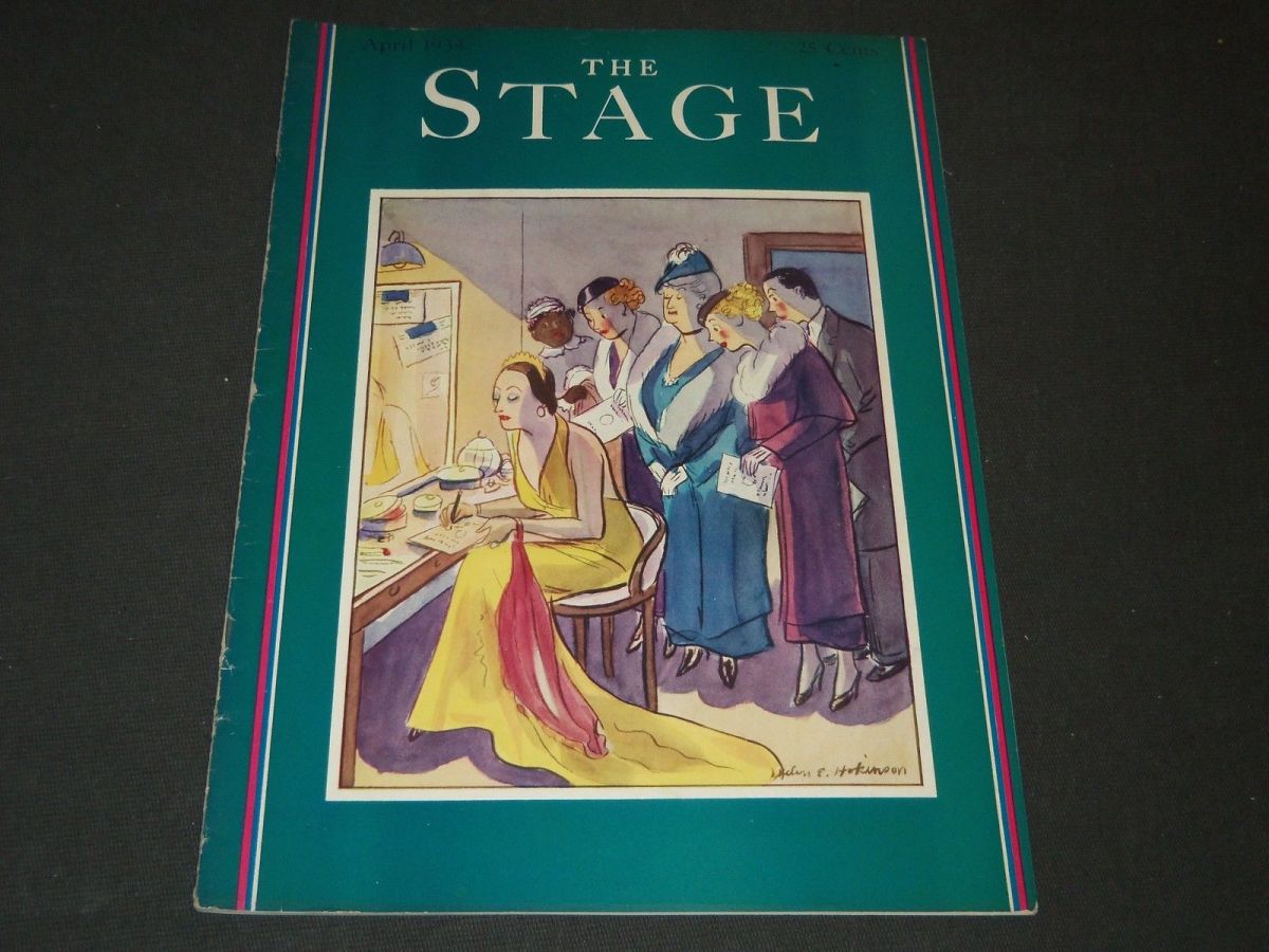 STAGE magazine side cover  April 1934