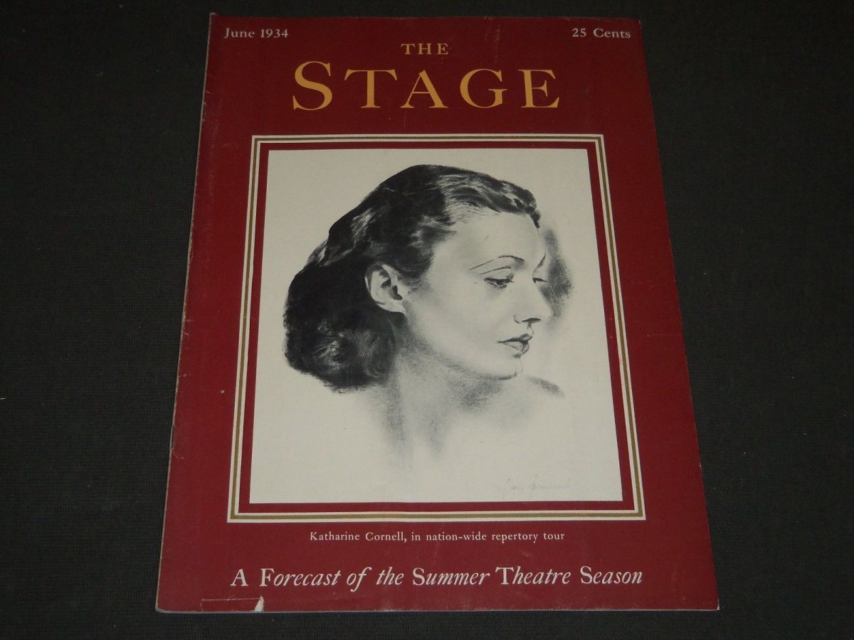 STAGE magazine side cover  June 1934
