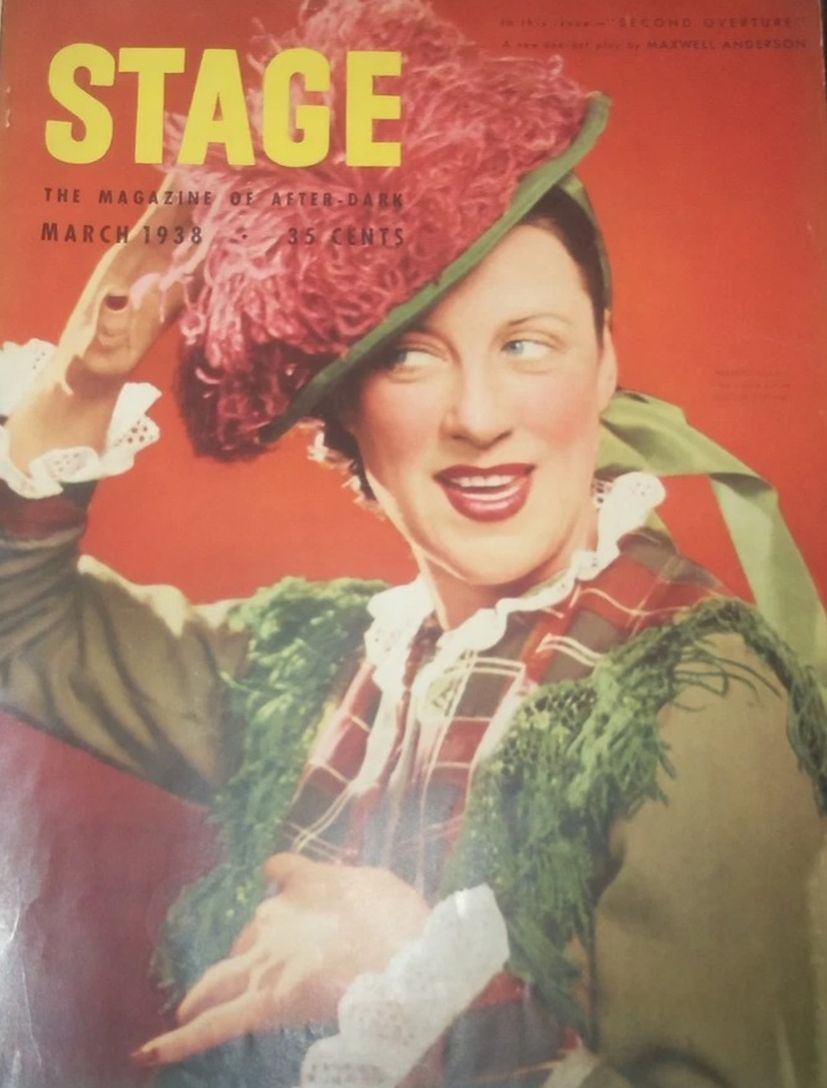 STAGE magazine side cover  March 1938
