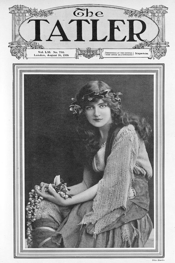 TATLER magazine side cover  Vol 61 No  790 16 August 1916