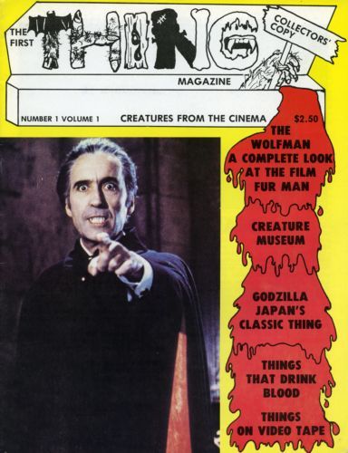 THING magazine side cover Issue 1  1980