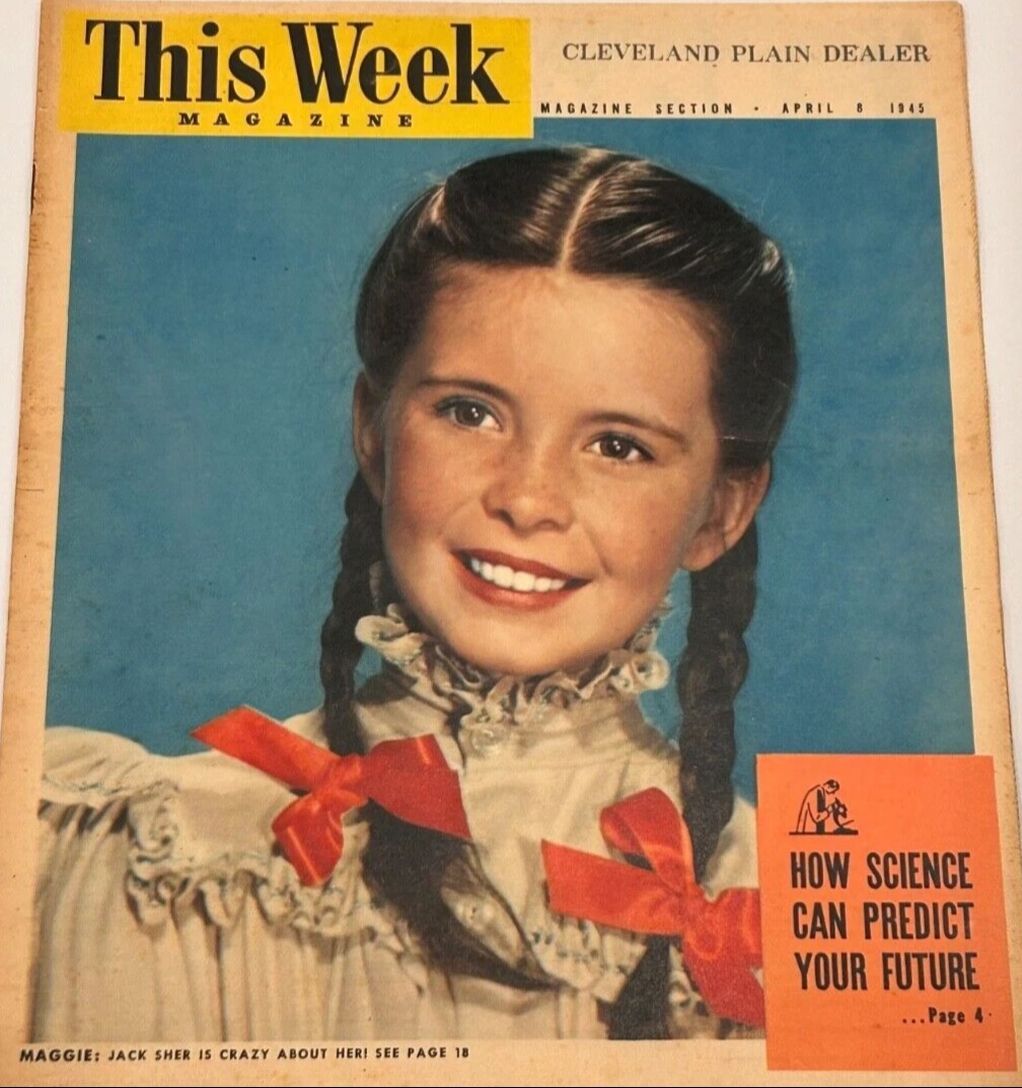 THIS WEEK MAGAZINE magazine side cover 8 April 1945