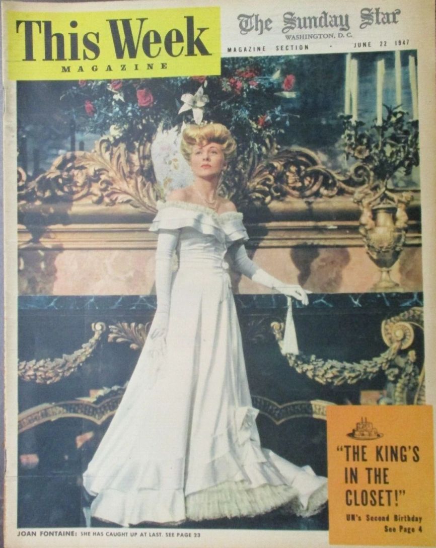 THIS WEEK MAGAZINE magazine side cover 22 June 1947