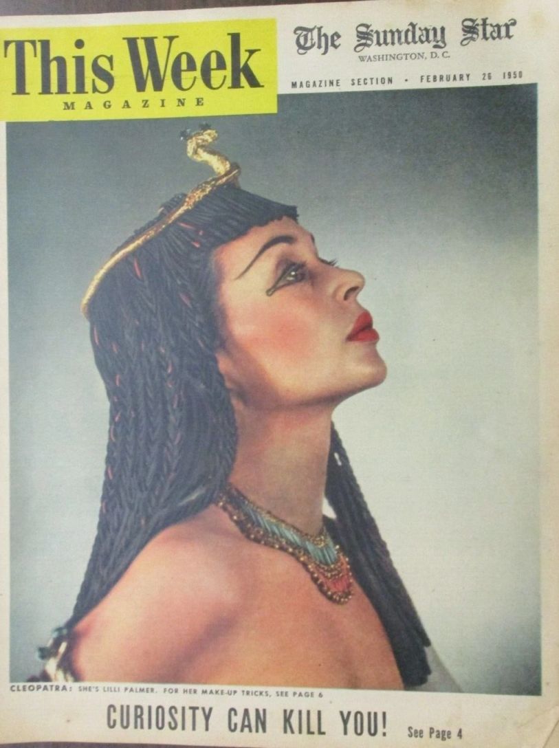 THIS WEEK MAGAZINE magazine side cover 26 February 1950