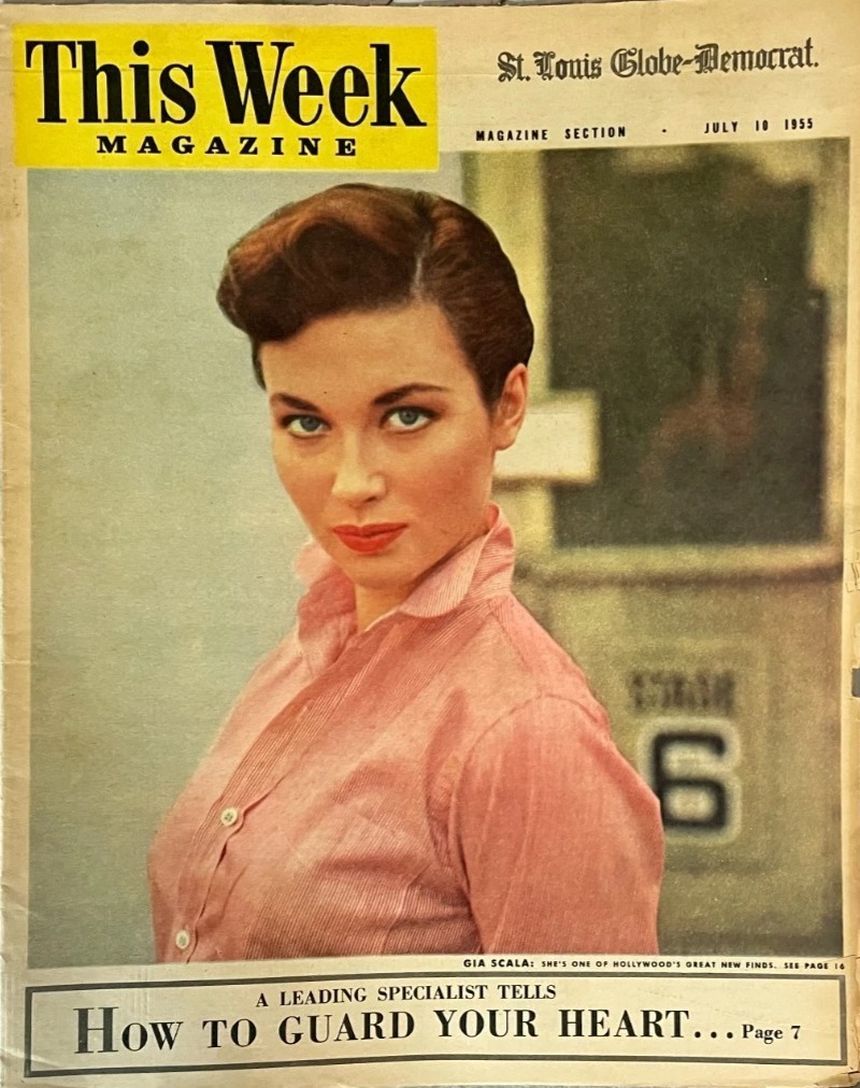 THIS WEEK MAGAZINE magazine side cover 10 July 1955