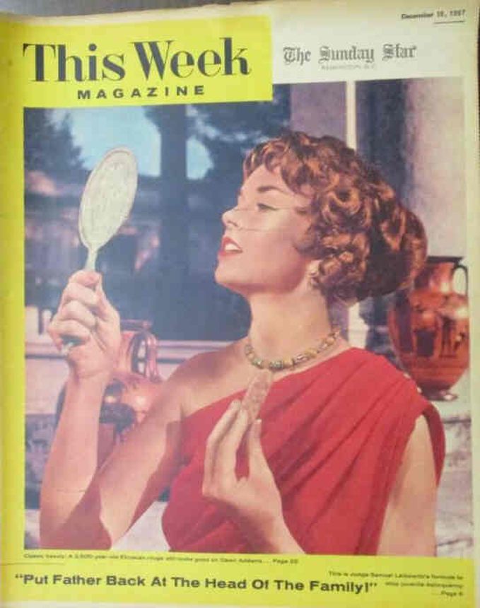 THIS WEEK MAGAZINE magazine side cover 15 December 1957