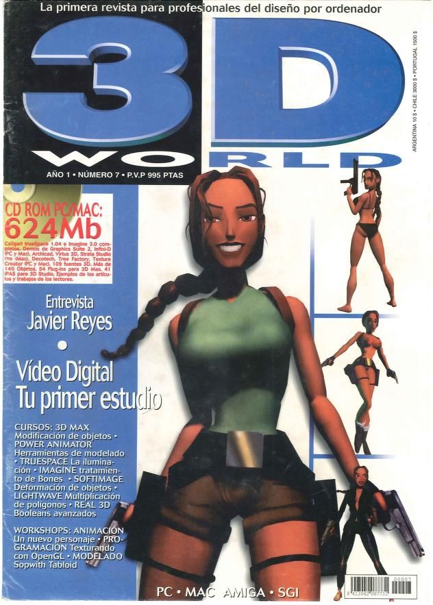 3D WORLD SPAIN magazine side cover Issue 7  September 1997