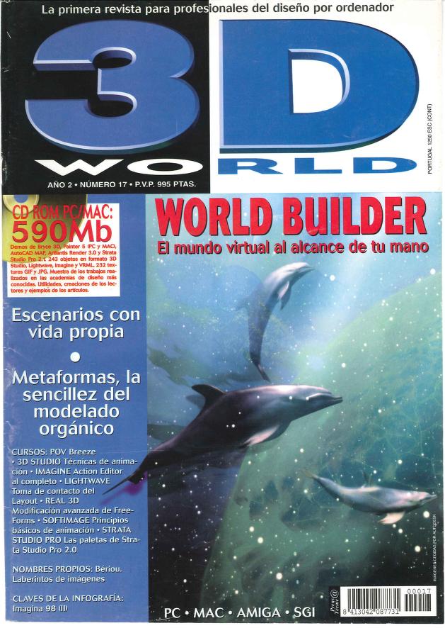 3D WORLD SPAIN magazine side cover Issue 17 30 August 1998