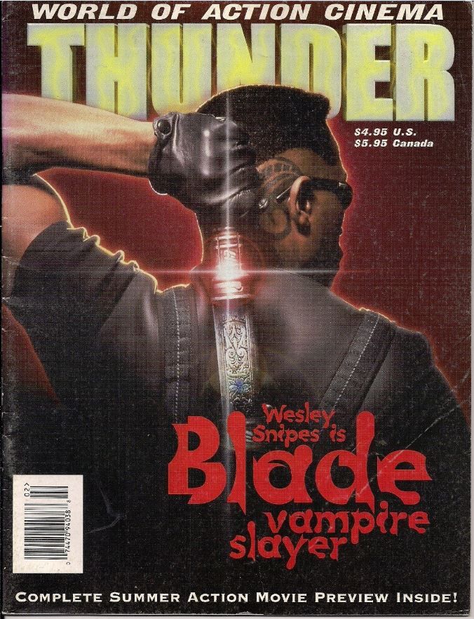 THUNDER magazine side cover Issue 2  1998